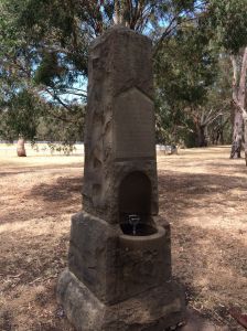 Gwynneville water fountain in Wiseman's Park